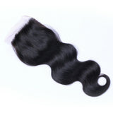 Body Wave Virgin Human Hair Natural Black HD Closure