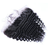 HD Deep Wave Virgin Human Hair Natural Black Frontal