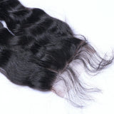 HD Natural wave Virgin Human Hair Natural Black Closure