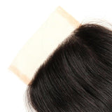Straight Virgin Human Hair Natural Black HD Closure