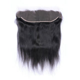 Straight Virgin Human Hair Natural Black HD Frontal