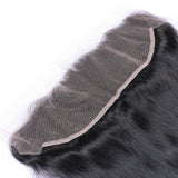 Straight Virgin Human Hair Natural Black HD Frontal