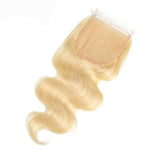 #613 Body Wave Closure Human Hair Blonde HD Closure