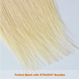 #613 Straight Closure Human Hair Blonde HD Closure