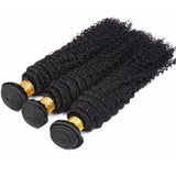 spanish  Curly Virgin Human Hair Natural Black Bundles